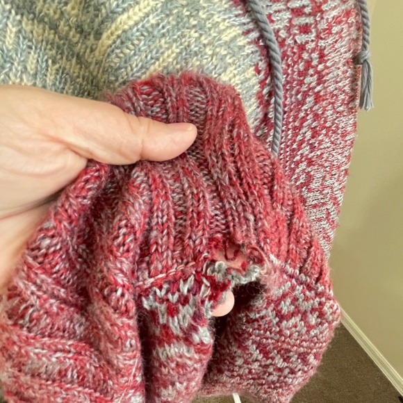 Vintage Havana hooded poncho sweater Medium - Picture 8 of 11